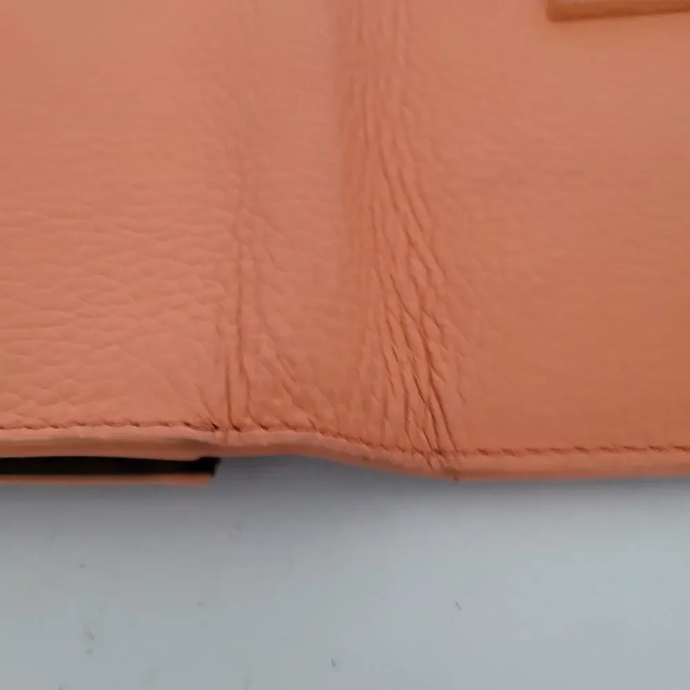 Furla Sofia Grainy Leather‎ Wallet Large Italian Bifold Large Orange Long Design